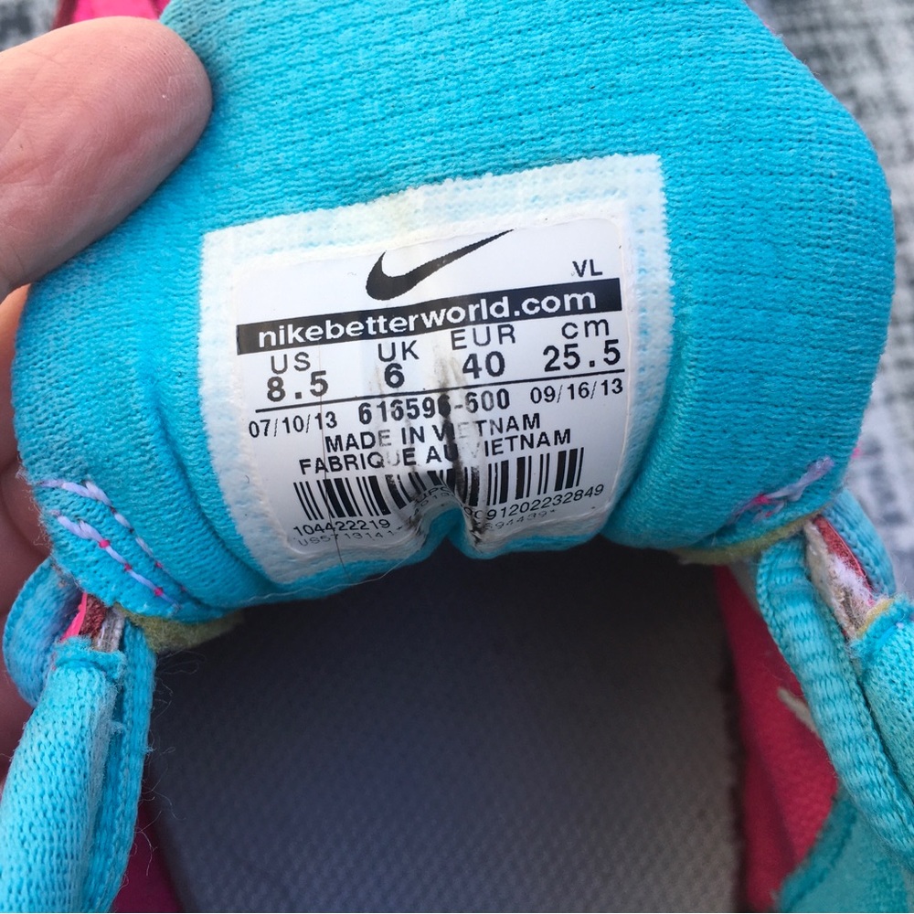Nike Air Relentless 3 Women's Athletic Running Shoes Size 8.5 Hot Pink Aqua - Picture 8 of 8